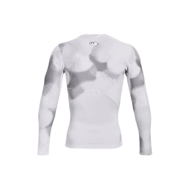 Under Armour Men's UA Iso-Chill Compression Printed Long Sleeve White-1